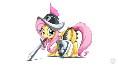 animal_genitalia animal_vulva anus armor blue_eyes clothed clothing cutie_mark dock_(anatomy) equine_anus equine_genitalia equine_vulva feathered_wings feathers female feral fur genitals hair headgear helmet long_hair looking_back melee_weapon object_in_mouth partially_clothed pink_hair pink_tail shield simple_background solo sword sword_in_mouth tail text vulva weapon weapon_in_mouth white_background wings yellow_body yellow_feathers yellow_fur mysticalpha friendship_is_magic hasbro my_little_pony mythology fluttershy_(mlp) equid equine mammal mythological_creature mythological_equine pegasus 16:9 digital_media_(artwork) hi_res signature url widescreen