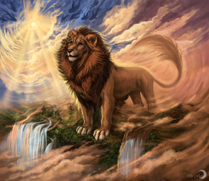 4_fingers abstract_art amber_eyes ambiguous_gender black_lips brown_body brown_fur brown_mane butt cloud countershade_torso countershading day detailed_background detailed_fur feet feral fingers flying forest fur giga hair inner_ear_fluff landscape_dwarfing light lips long_mouth looking_up macro male mane mountain no_sclera nude outside paws pink_nose plant river scenery shadow sky snout solo standing sun sunlight tail tan_body tan_fur toeless_(marking) tree tuft water waterfall whiskers white_body white_countershading white_fur flashw aquatic cetacean felid lion mammal pantherine 2014 detailed digital_media_(artwork) digital_painting_(artwork) full-length_portrait painting_(artwork) portrait
