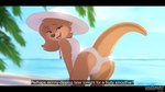 anthro beach bedroom_eyes bent_over biped black_bars black_nose blue_eyes blurred_background brown_body brown_fur butt clothed clothing day detailed_background dialogue female fur hair hat headgear headwear jewelry looking_at_viewer looking_back looking_back_at_viewer narrowed_eyes necklace one-piece_swimsuit open_mouth open_smile outside plant presenting presenting_hindquarters raised_tail rear_view sea seductive smile solo sun_hat swimwear tail tailbutt talking_to_viewer text tree water letodoesart nira_(letodoesart) mammal mustelid otter 16:9 2024 artist_name digital_media_(artwork) english_text hi_res letterbox subtitled widescreen