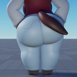 big_butt bottomwear butt clothed clothing denim denim_bottomwear denim_clothing female hands_on_hips hip_sway hooves horse_tail jeans pants solo thick_thighs lolfunnyman european_mythology greek_mythology mythology roblox renna_(lolfunnyman) animal_humanoid equid equid_humanoid human humanoid mammal mammal_humanoid 1:1 3d_(artwork) 3d_animation animated digital_media_(artwork) loop short_playtime sound video herm_(lore) intersex_(lore)