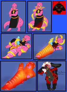 absorbing absorption_vore all_the_way_through anal anal_penetration blush duo genitals glowing glowing_genitalia image_sequence knot knotted_penis lying lying_on_ground male male/male melting on_back on_ground oral oral_penetration penetration penis sex simple_background slime slime_coat smile smiling_at_viewer tendrils tentacle_in_ass tentacle_in_mouth tentacle_penetration tentacle_sex tentacles transformation unwilling_prey vore cherryterror jack_the_mimic ju_(perjure) animate_inanimate goo_creature kobold lagomorph living_clothing mammal mimic scalie 2025 absurd_res comic detailed hi_res