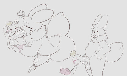 bodily_fluids cum cum_in_mouth cum_inside ejaculation fellatio genital_fluids male male/male oral penile questionable_consent sex anonymous_artist nintendo pokemon rhey_(moth_hole) arthropod chimecho generation_3_pokemon insect lepidopteran moth pokemon_(species) sketch