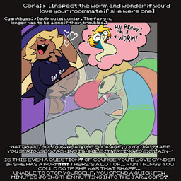 angry animated_webp anthro balls being_watched blush bodily_fluids clothing container dialogue duo erection fangs fantasizing female freckled_face freckles genital_fluids genitals glans gynomorph hair hat haunted_house headgear headwear heart_symbol holidays humanoid_genitalia humanoid_penis intersex jar looking_at_another masturbation multicolored_hair open_mouth penile penile_masturbation penis precum precum_on_penis rainbow_hair teeth text thought_bubble witch_costume witch_hat corruptedcryptid halloween nintendo pokemon cynder_(corruptedcryptid) penny_(corruptedcryptid) tammy_(corruptedcryptid) cyndaquil ekans generation_1_pokemon generation_2_pokemon generation_4_pokemon lopunny pokemon_(species) shiny_pokemon worm animated english_text hi_res trans_(lore) trans_woman_(lore)