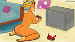 anthro barefoot beach butt casual_nudity duo electronics feet female fur gaming genitals nude nude_beach pussy seaside sitting solo_focus television y_shaped_butt_crack jezztoonz activision crash_bandicoot_(series) pirate_tawna arthropod crab crustacean decapoda malacostracan marine 16:9 animated no_sound short_playtime webm widescreen