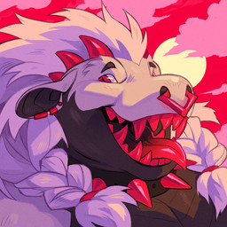 anthro cloud day detailed_background fur hair male open_mouth outside sky smile solo sun teeth tongue jeniak 1:1 2019 digital_media_(artwork) low_res