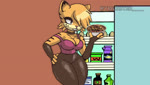 anthro big_breasts blush breasts cleavage clothed clothing crossgender curvy_figure eyelashes female feral feral_on_feral fur grey_body grey_fur group humor male mtf_crossgender orange_body orange_fur stripes thick_thighs trio wide_hips wrinkles rohan_furries sound_warning trickster_(artist) garfield_(series) helluva_boss garfield_the_cat gothfield nermal_(garfield) odie_the_dog canid canine canis domestic_cat domestic_dog felid feline felis mammal 2022 animated digital_media_(artwork) meme short_playtime sound webm