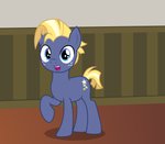 blonde_hair blue_eyes cutie_mark freckles hair inside looking_at_viewer male pose solo badumsquish friendship_is_magic hasbro my_little_pony star_tracker_(mlp) equid equine horse mammal pony hi_res