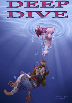 4_toes anthro asphyxiation barefoot black_pawpads clothed clothing digitigrade drowning duo feet female pawpads paws sinking soles text toes underwater water young young_anthro young_female liryal ruaha_(lyrial) theoni_(hollyannhoythund) canid canine canis cougar domestic_dog felid feline husky hybrid hyena mammal nordic_sled_dog spitz wolf absurd_res comic cover cover_art cover_page english_text hi_res