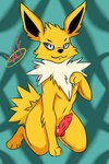 animal_genitalia animal_penis anthro canine_genitalia canine_penis genitals knot male penis solo ilf_wolf nintendo pokemon canid canine eeveelution generation_1_pokemon jolteon mammal pokemon_(species) 2:3 digital_media_(artwork) ibispaint_(artwork)