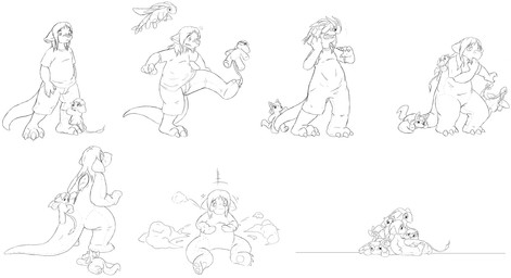 anthro basic_sequence bottomwear clothing male plantigrade plushie plushification seam_(sewing) shirt shorts shrinking size_transformation solo standing tail topwear transformation transformation_sequence kyrio mythology animate_inanimate dragon living_plushie mythological_creature mythological_scalie scalie monochrome sequence
