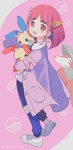 accessory ambiguous_gender anthro clothed clothing coat daww female footwear group hair_accessory hairpin shoes topwear amezawa_koma nintendo pokemon lacey_(pokemon) excadrill generation_3_pokemon generation_5_pokemon human mammal minun plusle pokemon_(species) hi_res