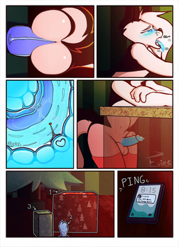 abdominal_bulge anal anal_fluids anal_penetration anthro bent_over bent_over_table big_butt black_markings blue_blush blue_eyes blue_insides blue_penis blue_tongue blush bodily_fluids breath butt butt_focus choice christmas_clothing christmas_tree clothing cum cum_on_wall cumshot deep_penetration dialogue dildo dripping ejaculation electronics femboy feminine fur genital_fluids genitals gift glowing glowing_eyes glowing_genitalia glowing_insides glowing_tongue heart_symbol holidays internal leaking leaking_precum legwear looking_pleasured male markings masturbation moan open_mouth penetration penis phone phone_screen plant precum precum_drip prostate prostate_with_heart sex_toy solo speech_bubble tentacle_dildo tentacles text thigh_highs tongue tongue_drip tongue_out toying_self tree white_body white_fur eviesdumb christmas dizzy_(eviesdumb) canid canine mammal 2d_animation absurd_res animated animated_comic comic hi_res