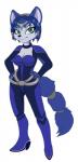black_nose blue_fur bodysuit canine clothed clothing collar female flight_suit fox fur green_eyes hair krystal looking_at_viewer mammal nintendo short_hair skinsuit smile standing star_fox technijui tight_clothing video_games white_fur
Rating: Safe
Score: 6
User: NekoBot
Date: March 17, 2014