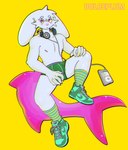 anthro blush bulge clothed clothing electronics footwear fur headphone_jack headphones headphones_around_neck legwear male neutral_expression pattern_clothing pattern_footwear pattern_legwear pattern_socks portable_music_player shoes simple_background sitting slightly_muscular_anthro slightly_muscular_male socks solo striped_clothing striped_footwear striped_socks stripes toony underwear underwear_only white_body white_fur yellow_background dulceplum apple_inc. ipod fish hybrid lagomorph leporid mammal marine rabbit shark chromatic_aberration digital_drawing_(artwork) digital_media_(artwork) hi_res shaded