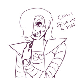 ambiguous_gender clothed clothing half-closed_eyes machine narrowed_eyes not_furry open_mouth simple_background solo suspicious text tongue white_background mrserius_(artist) undertale undertale_(series) mettaton mettaton_ex android humanoid robot robot_humanoid 1:1 2016 digital_media_(artwork) english_text source_request
