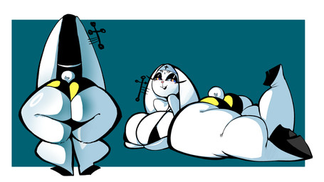 anthro big_breasts big_butt bra breasts buckteeth butt clothing female floppy_ears footwear geometric_background high_heels huge_breasts huge_butt long_ears lop_ears multiple_poses nun nun_habit nun_outfit overweight panties pose religious_clothing scut_tail shoes short_tail simple_background solo tail teeth underwear north_star_500 hare lagomorph leporid mammal rabbit 16:9 4k absurd_res hi_res widescreen