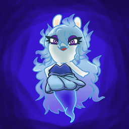 anthro bangs bent_arm blue_background blue_clothing blue_dress blue_hair blue_line_art clothed clothed_anthro clothed_female clothing dress eyelashes fangs female female_anthro flat_chested hair legless long_ears long_hair mitten_hands multicolored_hair noseless open_mouth open_smile purple_eyelids purple_eyes purple_hair red_tongue simple_background smile solo straight_arm tan_inner_ear teeth tongue translucent translucent_body wavy_hair charisuke mario_bros mario_plus_rabbids_sparks_of_hope nintendo raving_rabbids rayman_(series) ubisoft midnite_(mario_plus_rabbids) spark_hunter ghost hybrid lagomorph mammal rabbid spirit 1:1 2022 cel_shading colored colored_line_art crossover digital_drawing_(artwork) digital_media_(artwork) full-length_portrait hi_res japanese_description portrait shaded