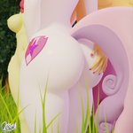 anthro big_breasts big_butt breasts butt female female/female grass group hand_on_butt navel nipples nude outside plant rear_view quicktimepony friendship_is_magic hasbro my_little_pony apple_bloom_(mlp) scootaloo_(mlp) sweetie_belle_(mlp) equid equine horse mammal pony 1:1 3d_(artwork) digital_media_(artwork) hi_res