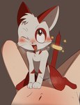 ahegao ambiguous_gender belly bestiality blush bodily_fluids bracelet breath brown_eyes cowgirl_position cum cum_inside drooling duo fangs feral feral_penetrated from_front_position fur genital_fluids happy happy_sex head_tuft human_on_feral human_penetrating human_penetrating_feral interspecies jewelry looking_pleasured multicolored_body navel on_bottom on_top one_eye_closed open_mouth orgasm paws penetration red_body red_fur saliva sex sweat sweatdrop tail teeth tuft whiskers white_body white_fur tummyrubss ultraman_(series) ultra_nyan alien domestic_cat felid feline felis human mammal absurd_res hi_res