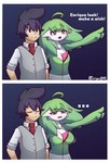 breast_growth breasts clothed clothing duo female growth male male/female medium_breasts not_furry enrique849 nintendo pokemon ailin_gardevoir enrique gardevoir generation_3_pokemon human humanoid mammal pokemon_(species) absurd_res hi_res