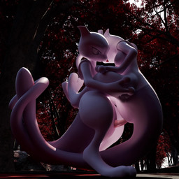 animal_genitalia anus arm_grab breasts day duo entwined_tails female forest forest_background genital_slit genitals gentle_sex glistening glistening_genitalia glistening_penis hands_on_legs hands_on_thighs innie_vulva intraspecies leg_grab leg_wrap looking_at_genitalia looking_pleasured male male/female multiple_angles narrowed_eyes nature nature_background open_mouth outside penetration penis plant romantic romantic_couple romantic_sex sex stand_and_carry_position standing standing_sex tail tail_anus tail_coil tapering_penis thigh_grab tree vaginal vaginal_penetration vulva lilbingus nintendo pokemon generation_1_pokemon legendary_pokemon mewtwo pokemon_(species) 1:1 3d_(artwork) 3d_animation animated blender_(artwork) blender_cycles_(artwork) digital_media_(artwork) hi_res high_framerate no_sound short_playtime video