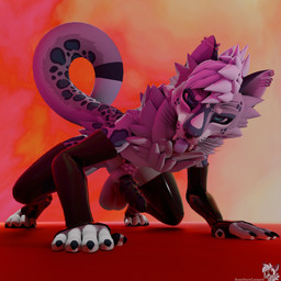 abstract_background all_fours animal_genitalia animal_penis anthro ball_tuft balls bedroom_eyes belly_nipples blue_body blue_eyes blue_fur blue_spots clothing crotch_tuft ear_piercing erection fangs feline_genitalia feline_penis fingerless_gloves fur furgonomics genitals gloves handwear hybrid_genitalia hybrid_penis industrial_piercing knot knotted_feline_penis knotted_penis latex latex_clothing latex_gloves latex_handwear latex_legwear latex_thigh_highs legwear looking_at_viewer male multi_nipple narrowed_eyes navel navel_piercing nipple_piercing nipples nude nude_anthro nude_male penile_spines penis piercing pose purple_body purple_flesh purple_fur purple_spots seductive sheath solo spots teeth thigh_highs tongue tongue_out tuft white_body white_fur somesnowleopard felid mammal pantherine snow_leopard 1:1 3d_(artwork) absurd_res blender_(artwork) blender_eevee_(artwork) digital_media_(artwork) hi_res pinup