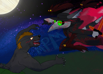 angry animal_mask annoyed anthro beak_mask blood blood_on_clothing bodily_fluids cartoony_violence claws clothing duo fangs fight glowing glowing_eyes happy holidays imminent_boop jumping lightsaber male male/male mask melee_weapon pestering plague_doctor teeth weapon milesperminutemedia halloween mythology star_wars kole_(downthepipes) bat canid canine domestic_cat felid feline felis fennec_fox fox hybrid mammal mythological_canine mythological_creature true_fox vampire werecanid werecanine werecreature werefox werewolf absurd_res hi_res