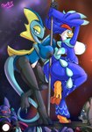 2023 3_toes alolan_form alolan_rattata ambiguous_gender anthro areola big_breasts big_butt black_areola black_body black_nipples blue_areola blue_body blue_eyes blue_hair blue_nipples blush blush_lines breasts butt crossed_legs crossgender dancing digital_media_(artwork) duo_focus feet female female_focus gem_eyes generation_1_pokemon generation_2_pokemon generation_3_pokemon generation_7_pokemon generation_8_pokemon generation_9_pokemon genitals group hair hand_behind_head hi_res hitmonchan innie_pussy inteleon lapis_(ner0_kobold) lazuli_(ner0_kobold) looking_at_viewer mtf_crossgender multicolored_body ner0_kobold nintendo nipples onyx_(ner0_kobold) pokemon pokemon_(species) pole pole_dancing presenting pussy quaquaval red_eyes regional_form_(pokemon) ruby_(ner0_kobold) sableye salandit scalie shaded signature sneasel stripper stripper_pole thick_thighs toes tongue tongue_out two_tone_body white_body