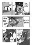 anthro comic daihatsu deer dialogue digital_media_(artwork) duo english_text eyewear glasses greyscale hard_translated japanese_text kakukaku_shikajika_(daihatsu_motors) kangaroo kensan macropod male male/male mammal marsupial mascot monochrome nissan notte_kangaroo text the_very_definition_of_a_tragedy third-party_edit translated translation_edit