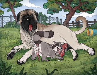 all_fours anal anatomically_correct animal_genitalia animal_penis anus balls bodily_fluids canine_genitalia canine_penis cum cum_on_face cum_on_tongue duo erection fellatio feral feral_on_feral genital_fluids genitals grass handjob heart_symbol interspecies knot knotted_penis licking male male/male oral outside penile penis penis_lick plant presenting presenting_anus public_park raccoon_penis rimming saliva saliva_on_butt saliva_on_penis sex sheath tongue tongue_out tree fernsigillum coontail coontail_v2 canid canine canis domestic_dog mammal mastiff molosser procyonid raccoon hi_res