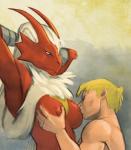 anthro big_dom_small_sub blaziken blonde_hair breast_suck breasts chest_fur female grab hair hattonslayden human human_on_anthro interspecies male mammal nintendo nude pokémon poképhilia size_difference straight video_games
Rating: Questionable
Score: 34
User: ippiki_ookami
Date: April 20, 2014