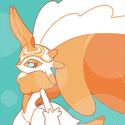 abstract_art abstract_background alternate_color ambiguous_gender anthro antlers biped black_sclera chest_tuft countershade_torso countershading digitigrade dipstick_tail fluffy fluffy_tail fur head_wings horn huge_wings markings mouthless multicolored_body multicolored_eyes multicolored_fur neck_tuft orange_body orange_fur pupils side_view simple_background solo tail tail_markings tan_body tan_fur teal_background teal_eyes tuft unusual_wing_placement white_body white_eyes white_fur wings hakobune kirby_(series) kirby_and_the_forgotten_land nintendo fecto_elfilis alien chinchilla chinchillid mammal rodent starling_(kirby) 1:1 2022 digital_drawing_(artwork) digital_media_(artwork) hi_res portrait three-quarter_portrait