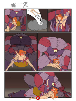 bite breasts consentacles deep_penetration duo female female_penetrated finger_bite finger_in_mouth male male/female nipples not_furry nude penetration size_difference tentacles circuit19 melusine human mammal comic hi_res
