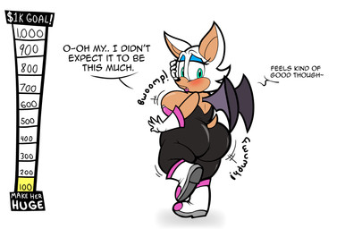 anthro armor back_wings bat_wings big_butt black_clothing black_leotard blue_eyelids blush boots breast_expansion breastplate breasts brown_body brown_inner_ear brown_skin butt butt_expansion clothed clothed_anthro clothed_female clothing expansion eyelashes female footwear fully_clothed fully_clothed_anthro fully_clothed_female fur gloves green_eyes handwear leotard lips lipstick makeup membrane_(anatomy) membranous_wings purple_lips red_lipstick shoes solo text weight_gain weight_gain_drive weight_gain_sequence white_body white_boots white_clothing white_footwear white_fur white_gloves white_handwear white_sclera wings floofyboyetime sega sonic_the_hedgehog_(series) rouge_the_bat bat mammal 2024 absurd_res english_text hi_res sequence