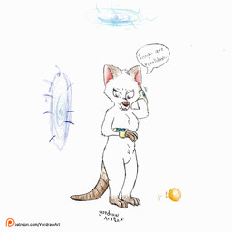 angry annoyed anthro bangle brown_body brown_fur ellipsis featureless_crotch female fur head_tuft jewelry leg_markings looking_down markings narrowed_eyes open_mouth patreon_logo portal purple_eyes simple_background socks_(marking) solo speech_bubble standing tail talking_to_self text tuft white_body white_fur yordraw patreon american_opossum mammal marsupial 1:1 artist_name hi_res spanish_text url