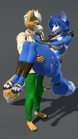 4_toes 5_fingers anklet anthro anthro_on_anthro armor barefoot big_butt blue_body blue_fur blue_hair bottomwear bra breasts butt canon_couple carrying_another carrying_partner clothed clothed_anthro clothed_female clothed_male clothing collar crown duo feet female female_anthro fingers fluffy fluffy_tail footwear fur furgonomics gold_(metal) green_bottomwear green_clothing green_eyes green_pants green_shirt green_topwear hair headgear intraspecies jacket jewelry loincloth looking_at_another looking_at_partner male male/female male_anthro markings mohawk multicolored_body multicolored_fur necklace orange_body orange_fur pants pauldron romantic romantic_couple sandals shirt shoes short_hair simple_background smile smiling_at_another smiling_at_partner tail tan_clothing tan_jacket tan_topwear tattoo teal_eyes thick_thighs tiara toes topwear tribal tribal_markings tribal_tattoo underwear vambrace white_body white_fur white_hair thevestige warfaremachine_(modeler) nintendo star_fox fox_mccloud krystal_(star_fox) canid canine fox mammal red_fox true_fox 3d_(artwork) 9:16 digital_media_(artwork) hi_res source_filmmaker_(artwork)