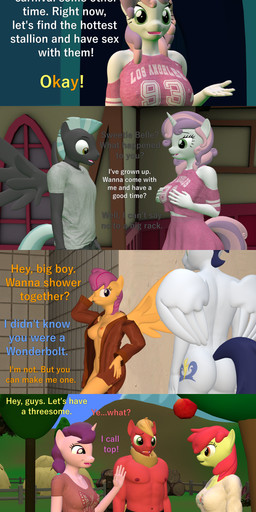 age_progression aged_up anthro anthrofied bathrobe big_breasts breasts butt clothed clothed_anthro clothed_female clothed_male clothing female female_anthro fully_clothed fully_clothed_anthro fully_clothed_female fully_clothed_male group horn imminent_sex legal locker_room male male/female male_anthro muscular muscular_male nipples nude partially_clothed_anthro partially_clothed_female robe seductive sibling_incest text topless topless_anthro topless_male wings papadragon69 friendship_is_magic hasbro my_little_pony mythology apple_bloom_(mlp) big_macintosh_(mlp) cutie_mark_crusaders_(mlp) scootaloo_(mlp) soarin_(mlp) sugar_belle_(mlp) sweetie_belle_(mlp) thunderlane_(mlp) wonderbolts_(mlp) earth_pony equid equine horse mammal mythological_creature mythological_equine pegasus pony unicorn 3d_(artwork) absurd_res comic digital_media_(artwork) english_text hi_res source_filmmaker_(artwork) brother_(lore) brother_and_sister_(lore) incest_(lore) sibling_(lore) sister_(lore)