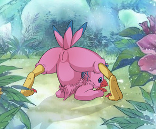 anus ass_up beak butt claws day detailed_background feathers feet female feral forest forest_background genitals jack-o'_pose nature nature_background neck_tuft on_model outside pink_body pink_feathers plant plump_labia pose presenting presenting_hindquarters presenting_vulva rear_view screencap screencap_background seductive solo talons thick_thighs toes tree tuft vulva wide_hips tabloi bandai_namco digimon avian bird biyomon digimon_(species) monster cel_shading colored digital_drawing_(artwork) digital_media_(artwork) hi_res shaded