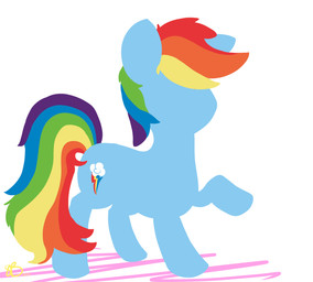 blue_body blue_fur blue_hair cutie_mark female feral fur hair long_hair multicolored_hair multicolored_tail rainbow_hair rainbow_tail simple_background solo tail two_tone_hair backsash friendship_is_magic hasbro my_little_pony rainbow_dash_(mlp) equid equine horse mammal pony 2013 hi_res