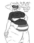 2019 4_arms 4_claws 4_fingers altered_forme_giratina alternative_fashion anthro asking belly black_and_white black_text bottomwear claws clothing dark_sclera digital_drawing_(artwork) digital_media_(artwork) english_text eyelashes female finger_claws fingers front_view generation_4_pokemon giratina goth legendary_pokemon midriff monochrome multi_arm multi_limb navel nintendo obese obese_anthro obese_female overweight overweight_anthro overweight_female pants pokemon pokemon_(species) pokemorph portrait question_mark simple_background solo text thatoneaceguy thick_thighs three-quarter_portrait white_background