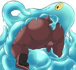 anal anthro anus balls belly big_butt brown_body brown_fur butt erection foreskin fur gaping gaping_anus genitals male male_penetrated navel nude overweight pawpads penetration penis slime_sex tentacle_slime syakekuro lifewonders tokyo_afterschool_summoners kimun_kamui_(tas) bear goo_creature mammal hi_res