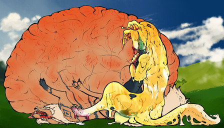 abdominal_bulge anal anal_penetration animal_genitalia animal_penis belly belly_inflation big_belly blush blushing_profusely canine_genitalia canine_penis close_to_bursting cock_vore dripping dripping_penis dripping_wet duo feral feral_on_feral genitals huge_belly hyper hyper_belly inflated_belly inflation intestinal_bulge male male/male nervous nervous_smile oral pawpads paws penetration penile penis questionable_consent size_difference size_play slime stepped_on stepping stretch_marks swollen swollen_belly tongue_in_penis translucent translucent_body urethral vore yonnixart nintendo pokemon pierce_(pierce_wolf) tangelo_(yonnixart) arcanine canid canine canis collie domestic_dog generation_1_pokemon goo_creature herding_dog mammal pastoral_dog pokemon_(species) sheepdog smooth_collie 7:4 absurd_res hi_res nonbinary_(lore)