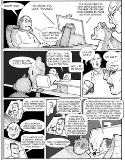 5_fingers balding camera chair clenched_teeth computer conspiracy_board desk dialogue electronics eyewear fingers furniture gesture glasses greeting hand_gesture laptop male pointing profanity smoking_pipe table teeth text chris_fischer disney chip_(disney) dr._snow_(chris_fischer) chipmunk ground_squirrel human mammal rodent sciurid english_text hi_res monochrome