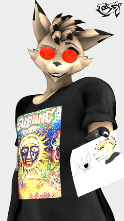 anthro black_body black_fur black_highlights brown_body brown_fur brown_hair clothed clothed_anthro clothed_male clothing eyewear fur glasses hair highlights_(coloring) male multicolored_body multicolored_fur multicolored_hair shirt simple_background solo spiral spiral_eyes t-shirt topwear two_tone_body two_tone_fur two_tone_hair wearing_glasses psikokinetic warfaremachine_(modeler) soyjak sublime psiko_(psikokinetic) canid canine canis jackal mammal 2025 3d_(artwork) 9:16 digital_media_(artwork) hi_res source_filmmaker_(artwork)