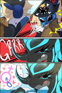angry anthro bag bag_in_mouth caught comic_panel confrontation duo female female_symbol feral fusion gender_symbol growling idea male male_symbol male_symbol_penetration multiple_panels pirate pokemon_fusion stealing symbol thought_bubble slizzter nintendo pokemon adriana_(itssundownn) charybdis_(royalchomper) eeveelution garchomp generation_1_pokemon generation_3_pokemon generation_4_pokemon generation_5_pokemon generation_6_pokemon hybrid_pokemon legendary_pokemon mega_evolution mega_rayquaza pokemon_(species) sharpedo vaporeon zekrom absurd_res comic hi_res