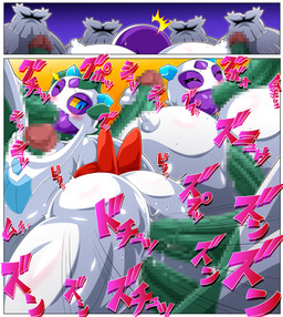 abstract_background all_three_filled anal anal_penetration big_breasts big_butt big_nipples big_penis biped blue_eyes blush blush_lines breast_play breasts butt censored_genitalia censored_penis censored_vulva disembodied_penis erection eyes_closed fellatio female female_humanoid female_penetrated gangbang genitals green_penis group group_sex handjob handjob_while_penetrated head_grab huge_breasts huge_nipples huge_penis humanoid_genitalia humanoid_on_humanoid humanoid_penetrated humanoid_penetrating humanoid_penetrating_humanoid humanoid_penis hyper hyper_breasts ineffective_censorship male male/female male_humanoid male_penetrating male_penetrating_female multiple_positions nipples nude nude_female nude_humanoid nude_male one_eye_closed oral oral_penetration overweight overweight_humanoid overweight_male penetration penile penile_penetration penis penis_between_breasts penis_in_ass penis_in_mouth penis_in_vagina pupils purple_body questionable_consent sex surrounded text thick_thighs titfuck triple_penetration vaginal vaginal_penetration white_body white_breasts white_butt white_nipples wide_hips yellow_sclera heldron nintendo pokemon abomasnow froslass generation_4_pokemon humanoid pokemon_(species) 2025 censored comic digital_drawing_(artwork) digital_media_(artwork) hi_res japanese_description japanese_text mosaic_censorship