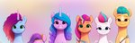 blue_eyes brown_eyes eyebrows female feral freckles green_eyes group horn male purple_eyes raised_eyebrow sash short smile wings luminousdazzle hasbro mlp_g5 my_little_pony mythology hitch_trailblazer_(mlp) izzy_moonbow_(mlp) misty_brightdawn_(mlp) pipp_petals_(mlp) sunny_starscout_(mlp) zipp_storm_(mlp) earth_pony equid equine horse mammal mythological_creature mythological_equine pegasus pony unicorn hi_res