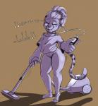 anthro cleaning_tool clothing female holding_object musical_note musical_symbol simple_background singing solo symbol vacuum vacuum_cleaner wide_hips batartcave jade_(batartcave) cheetah felid feline mammal absurd_res full-length_portrait hi_res portrait