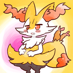 ambiguous_anthro ambiguous_gender anthro biped blush cute_fangs digitigrade fangs featureless_crotch food front_view heart_eyes heart_symbol implied_pregnancy object_in_tail open_:3 shrimp_(food) snout solo standing tail teeth annyui0611 nintendo pokemon braixen canid generation_6_pokemon mammal pokemon_(species) 1:1 2022 digital_drawing_(artwork) digital_media_(artwork) hi_res japanese_description portrait three-quarter_portrait translated_description