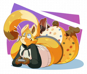 anthro big_butt bottom_heavy butt butt_grab butt_squish clothing controller duo face_in_ass facial_markings hand_on_butt head_markings holding_controller holding_object holding_remote_control hoodie huge_butt hyper hyper_butt lying male male/male markings moobs on_front pantsless_anthro pantsless_male remote_control slightly_chubby slightly_chubby_anthro slightly_chubby_male squish surprised topwear underwear psydoux leon_(leonbutternoodl) zeeb_(psydoux) ailurid equid equine mammal red_panda zebra 2025 hi_res
